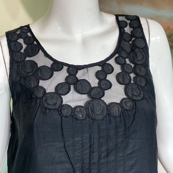 Bruuns Bazaar Copenhagen LBD Silk & Cotton Blend Black Dress - Picture 10 of 12